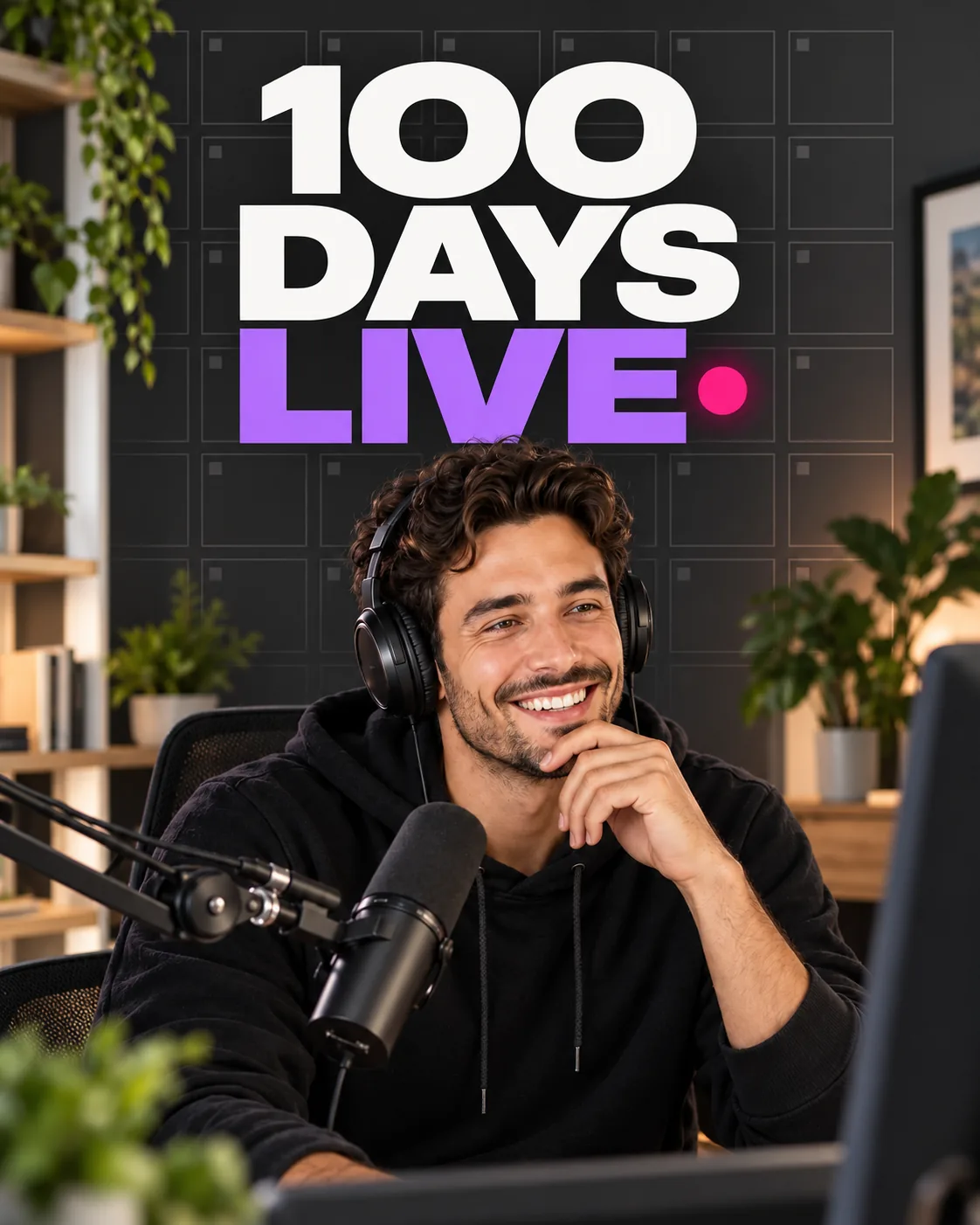 100 Days Live series key art